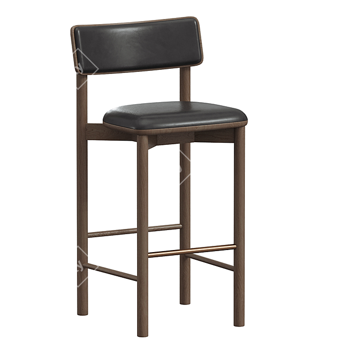 Modern Sadove Barstool: Sleek Design 3D model image 1