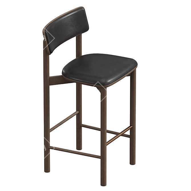 Modern Sadove Barstool: Sleek Design 3D model image 2