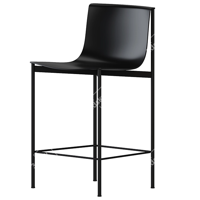 Sleek Ombra Counter Stool - 2022 3D model image 1