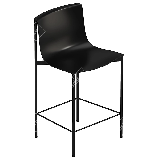 Sleek Ombra Counter Stool - 2022 3D model image 2