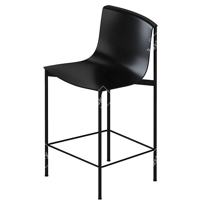 Sleek Ombra Counter Stool - 2022 3D model image 3