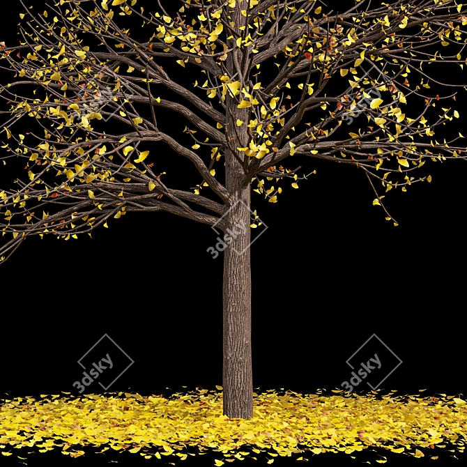 Winter Tree 3D Models Bundle 3D model image 4