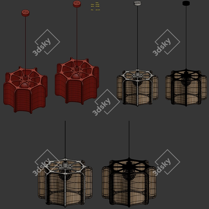 KACTOS Chandelier by LZF 3D model image 6