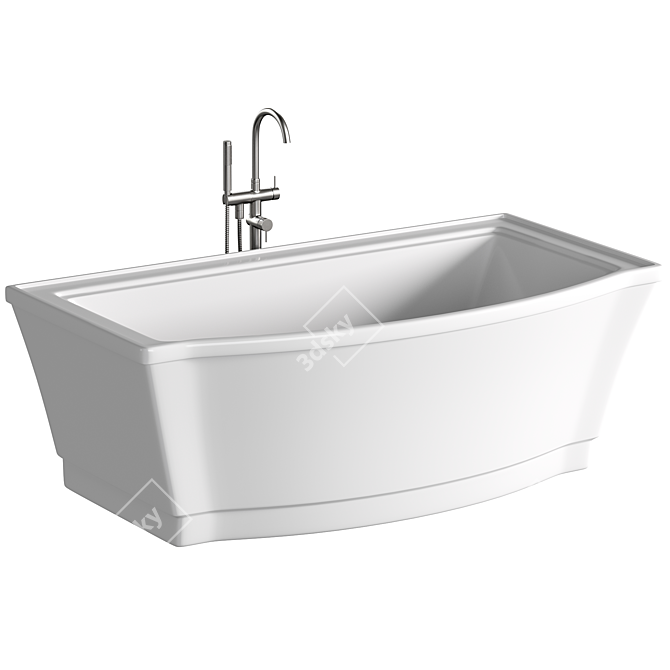 American Standard Freestanding Soaking Tub 3D model image 2