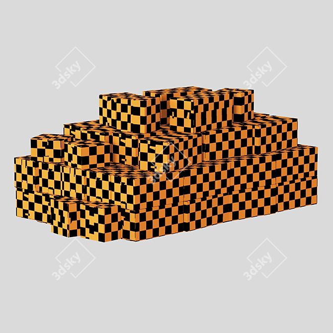 High-Resolution Textured Polygon Box 3D model image 7