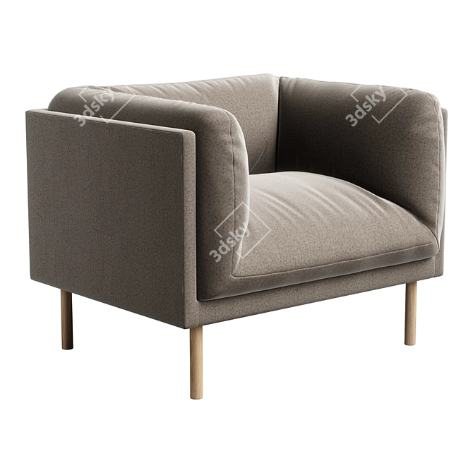 Bolia Paste Armchair Modern Design 3D model image 3