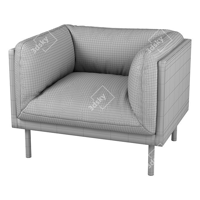 Bolia Paste Armchair Modern Design 3D model image 7