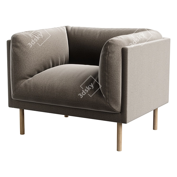 Bolia Paste Armchair Modern Design 3D model image 8