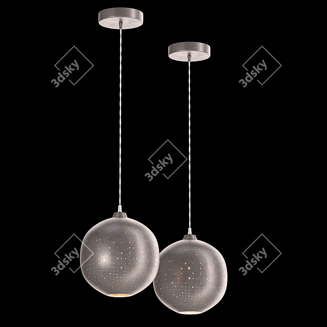 Celestial Pendant Lamp: Constellation Elegance 3D model image 3