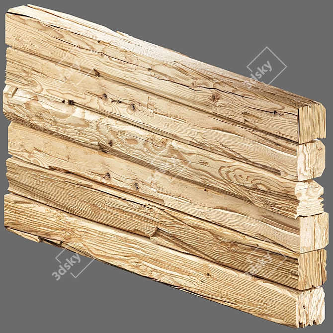  Set of Old Logs 15 3D model image 1