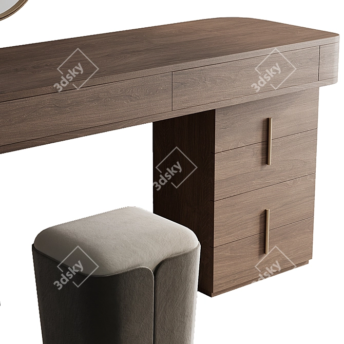 Elegant Nina Dressing Table 3D model image 3