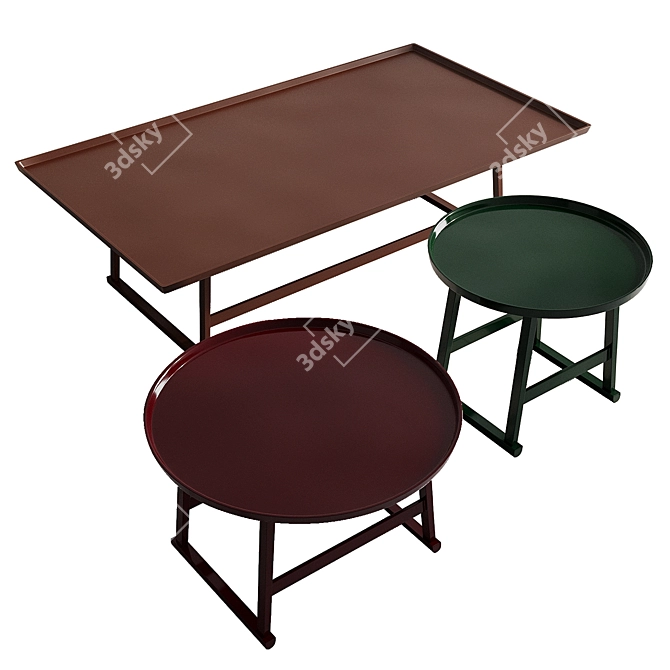 Modern Maxalto Recipio 14 Table 3D model image 2