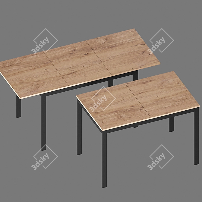 Hoff Sliding Dining Slide Table 3D model image 4