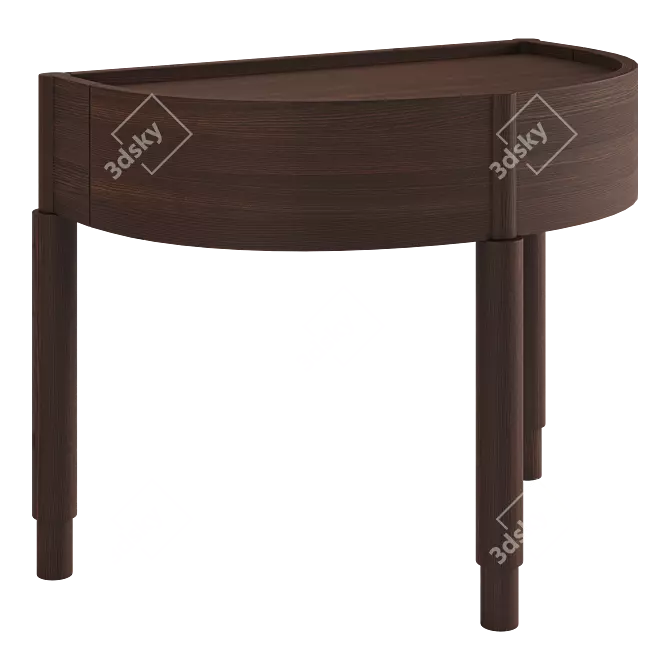 Modern PBR Bedside Table【16K Polygons】 3D model image 1