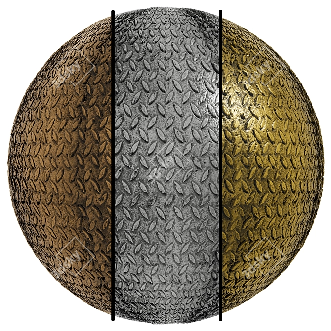 Patterned Steel Covering Set 4K 3D model image 1