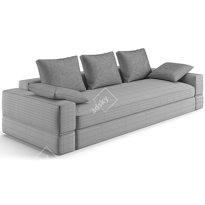 Luxence Maxime Luxury Sofa 3D model image 4