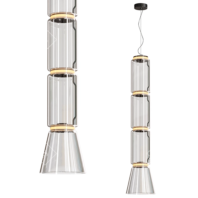 Modern Pendant Light Model 3D model image 2