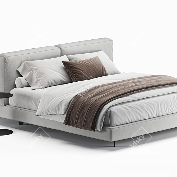 Elegant 2013 Academy Piuma Bed 3D model image 3