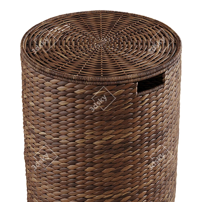 Seagrass Laundry Baskets Set 3D model image 6