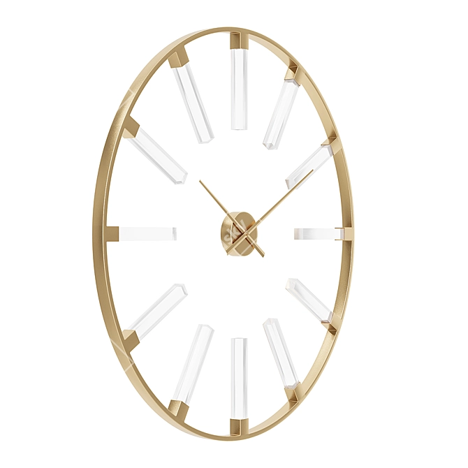 Kare Visible Sticks Wall Clock 3D model image 1