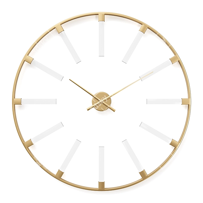 Kare Visible Sticks Wall Clock 3D model image 2