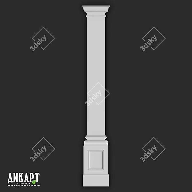 Gypsum Decor Dikart P-613 3D model image 1