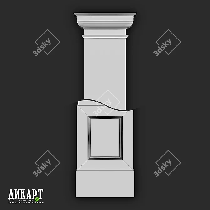 Gypsum Decor Dikart P-613 3D model image 2