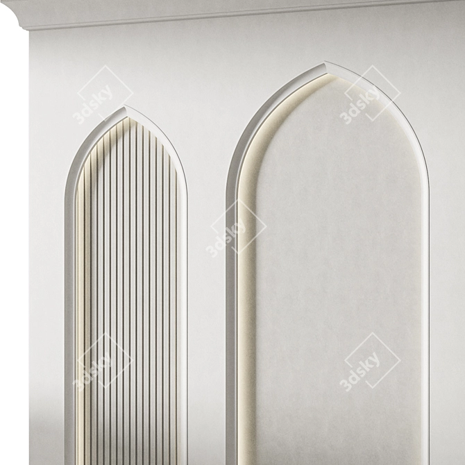 Arabic Wall Decor 3D Model 3D model image 3