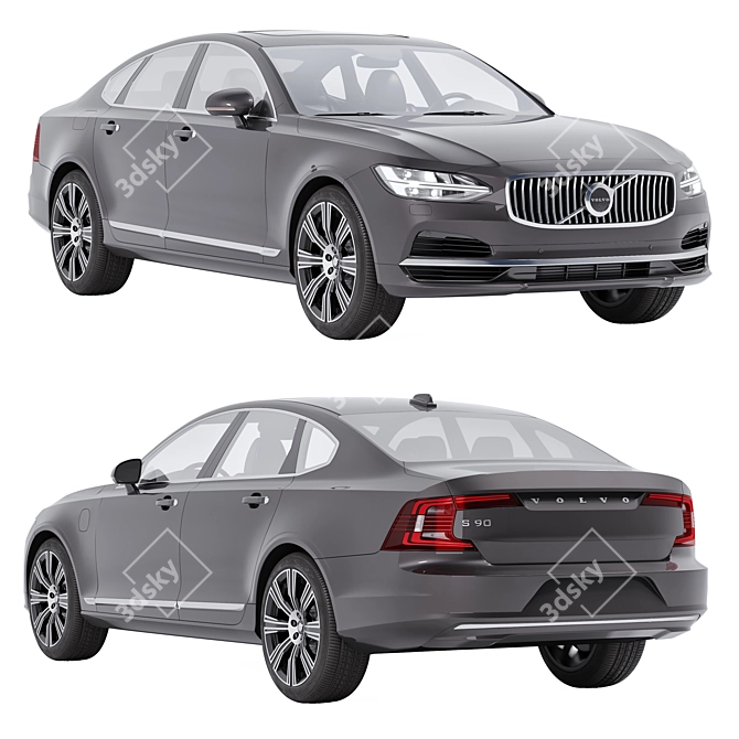 Volvo S90 3D Model Archive 3D model image 1