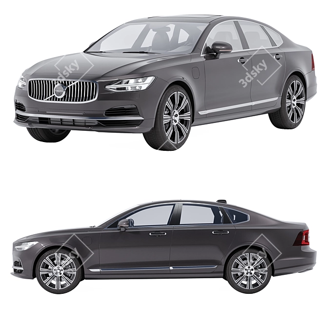 Volvo S90 3D Model Archive 3D model image 2