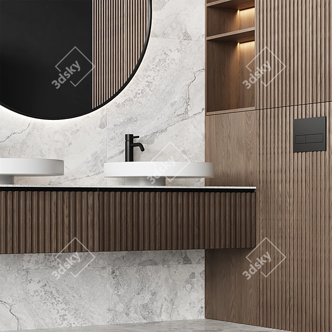 Eccentrico Bathroom Furniture Set 3D model image 3