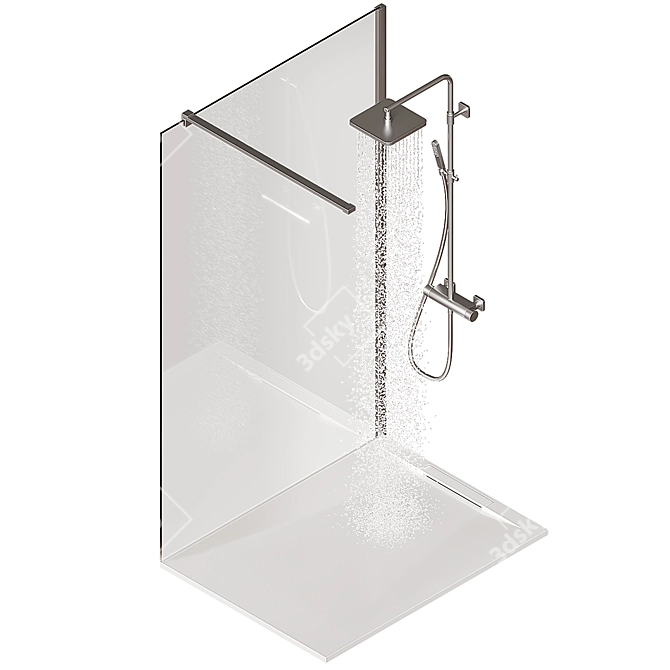 Roca Pyros Shower Base 120x90 3D model image 2