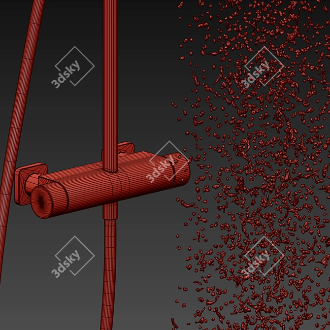 Roca Pyros Shower Base 120x90 3D model image 5