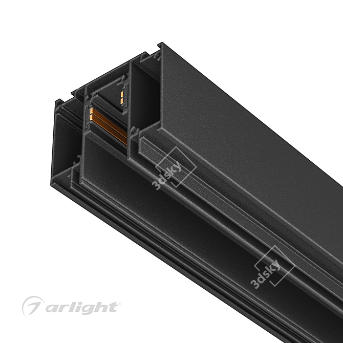 Sleek MAG ORIENT Ceiling Track 3D model image 1