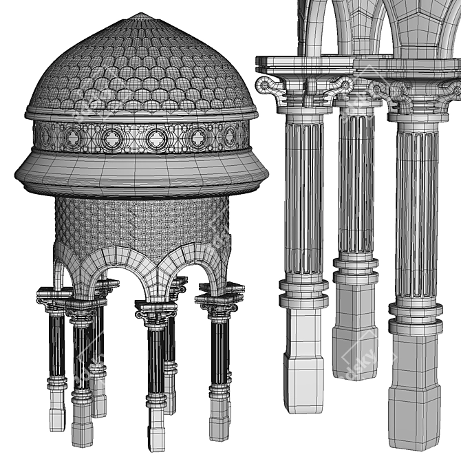  Magical Temple Playset 3D model image 3