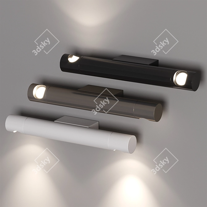 Modern LED Wall Light Fixture 3D model image 1