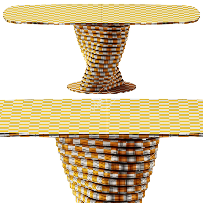  Eforma Rotolo Marble Dining Table 3D model image 4