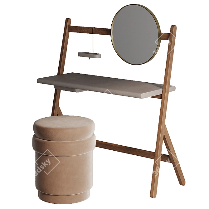 Elegant Ren Dressing Table 3D model image 3