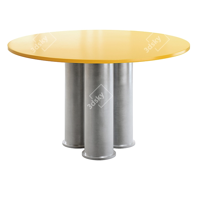 Elegant Elephant-inspired Tripod Table 3D model image 2