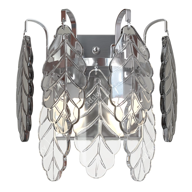 TREVI Brass Chrome Wall Sconce 3D model image 4