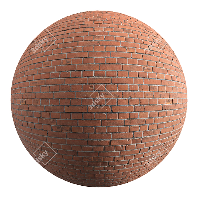 Texture-rich 3D Brick Model 3D model image 1