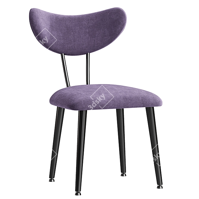 Modern Elegant Horn Chair 3D model image 2