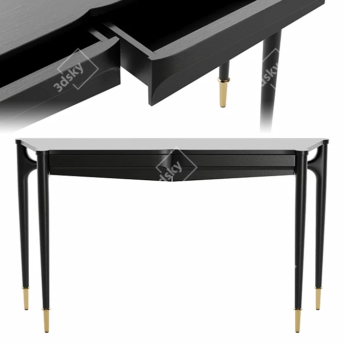 Title: Elegant Kylie Console Stand 3D model image 2