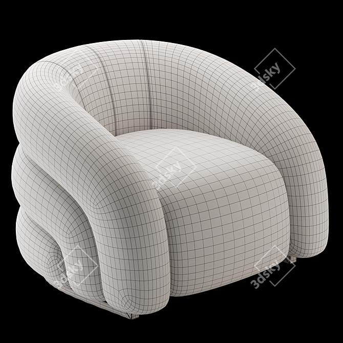 Modern Luxury Garden Recliner Chair 3D model image 4