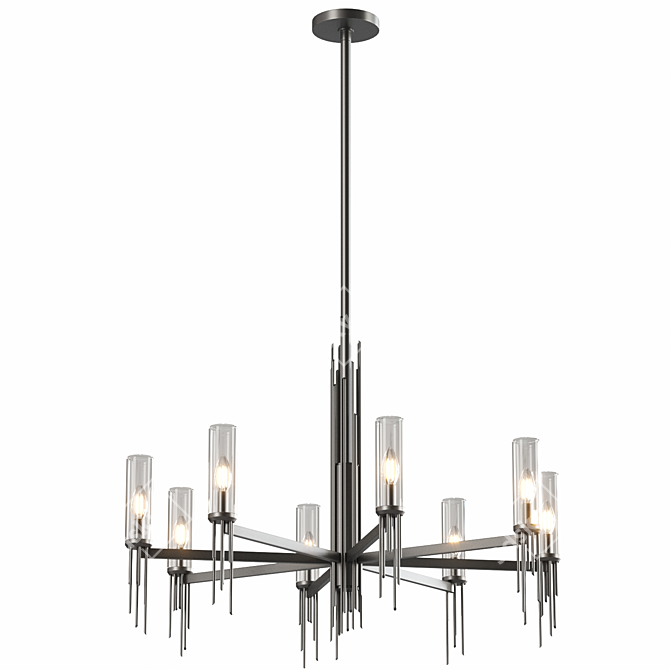  Contemporary Chandelier Lighting Fixture 3D model image 1