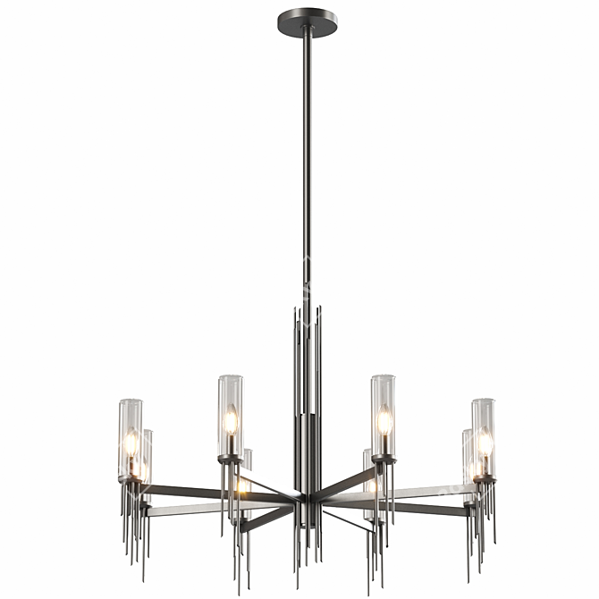  Contemporary Chandelier Lighting Fixture 3D model image 2