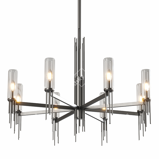  Contemporary Chandelier Lighting Fixture 3D model image 3