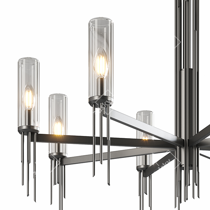  Contemporary Chandelier Lighting Fixture 3D model image 4