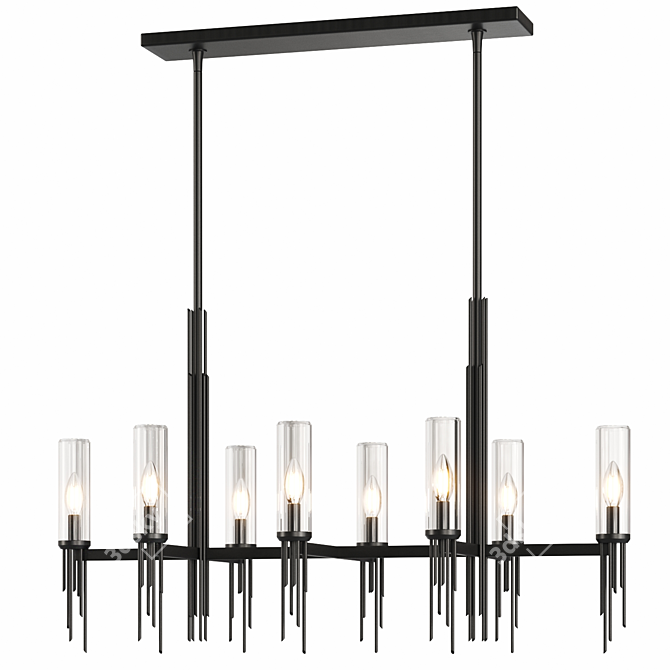 Elegant Torres Chandelier Light Fixture 3D model image 2