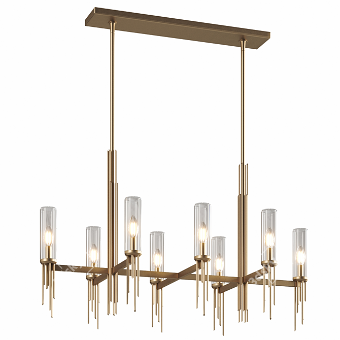 Elegant Torres Chandelier Light Fixture 3D model image 4